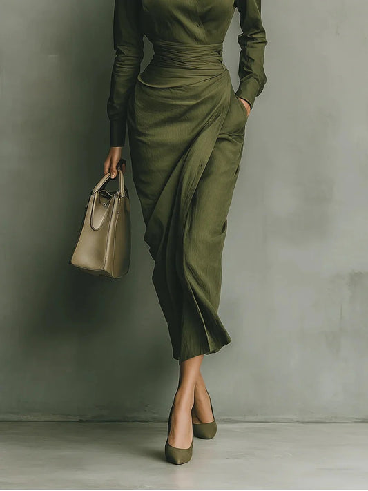 VALERYA OLIVE ELEGANCE MAXI