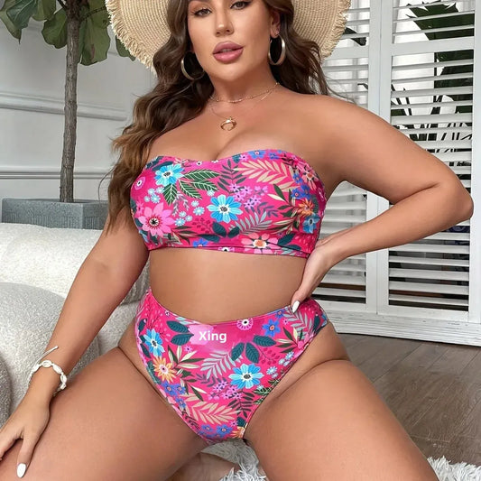 BIKINI CURVA FLORAL ELEGANCE