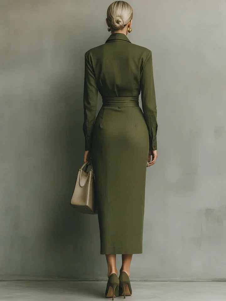 VALERYA OLIVE ELEGANCE MAXI