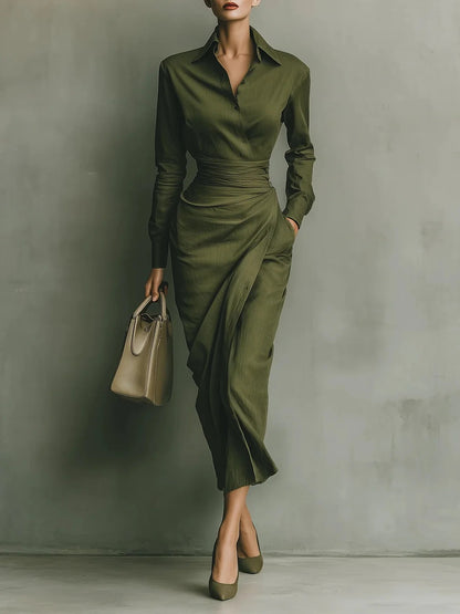 VALERYA OLIVE ELEGANCE MAXI