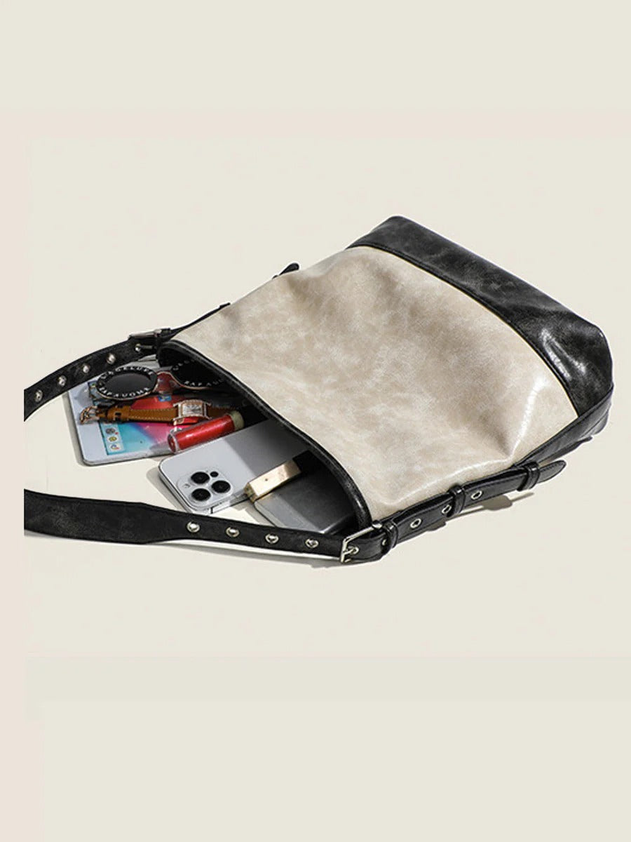 BOLSO DE BLOQUES DE COLOR A LA MODA PARA MUJER