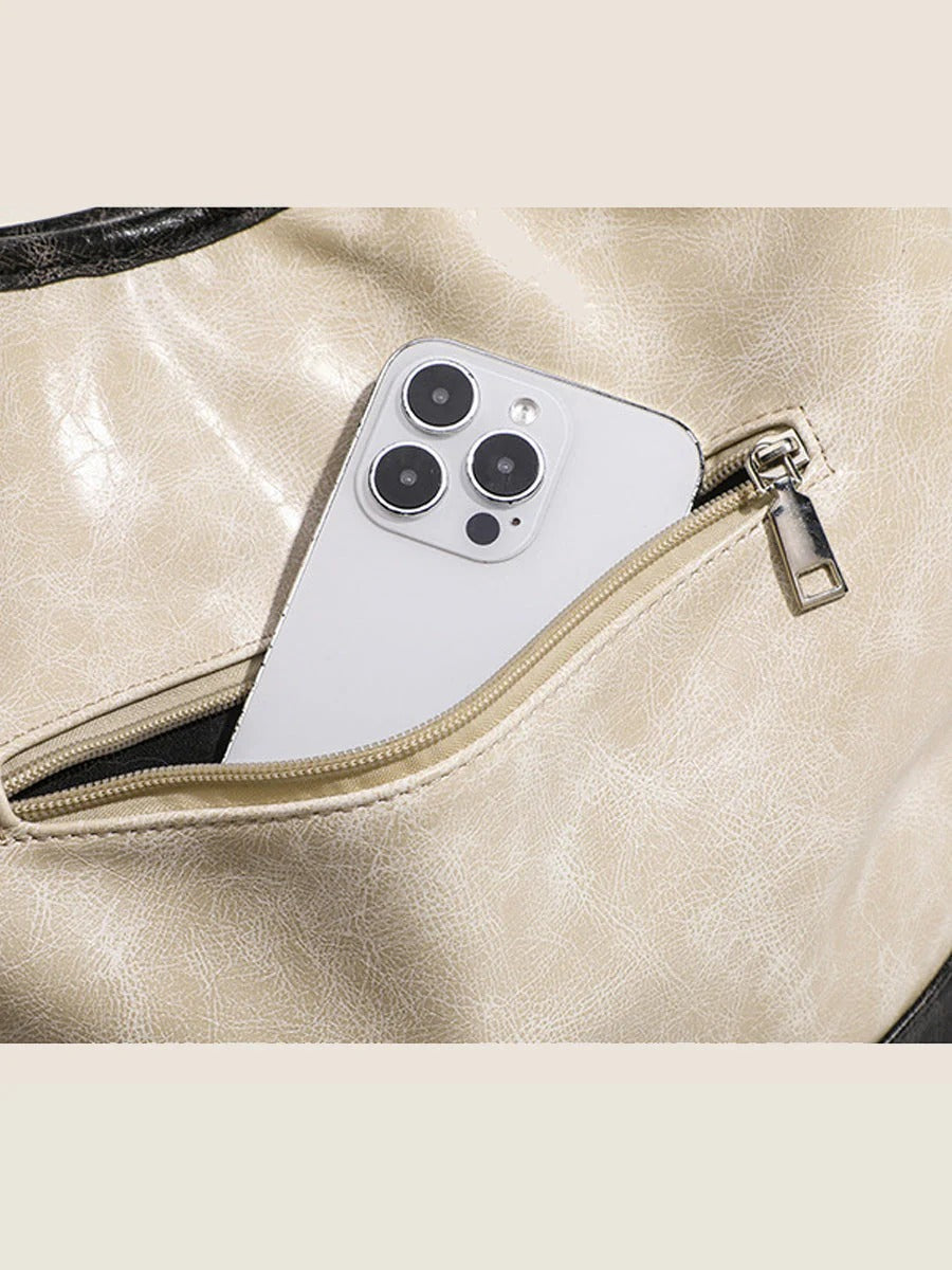 BOLSO DE BLOQUES DE COLOR A LA MODA PARA MUJER