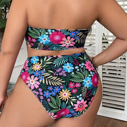 BIKINI CURVA FLORAL ELEGANCE