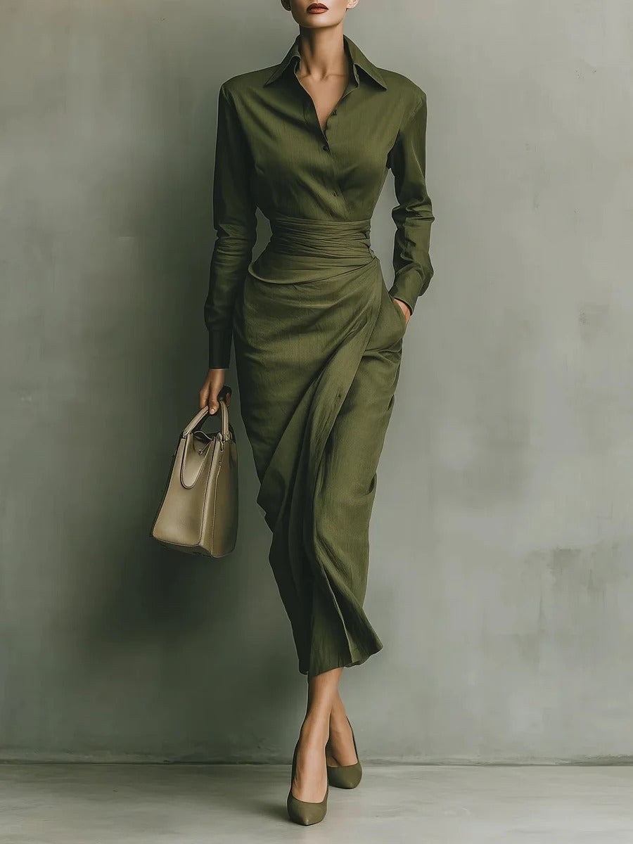 VALERYA OLIVE ELEGANCE MAXI